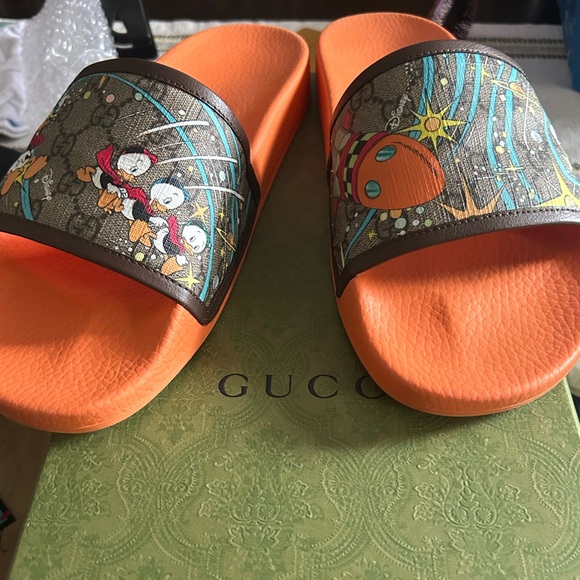 Gucci X Disney Donald Duck 🦆 Slides 🛝